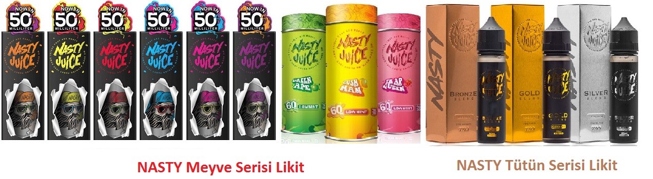 Nasty Juice Cush Man Ice Likit Diğer Lezzet Çeşitleri